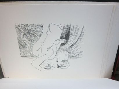 null André MASSON (1896-1987)
Mythologie sexuelle. Lithographie. Format de l’album...
